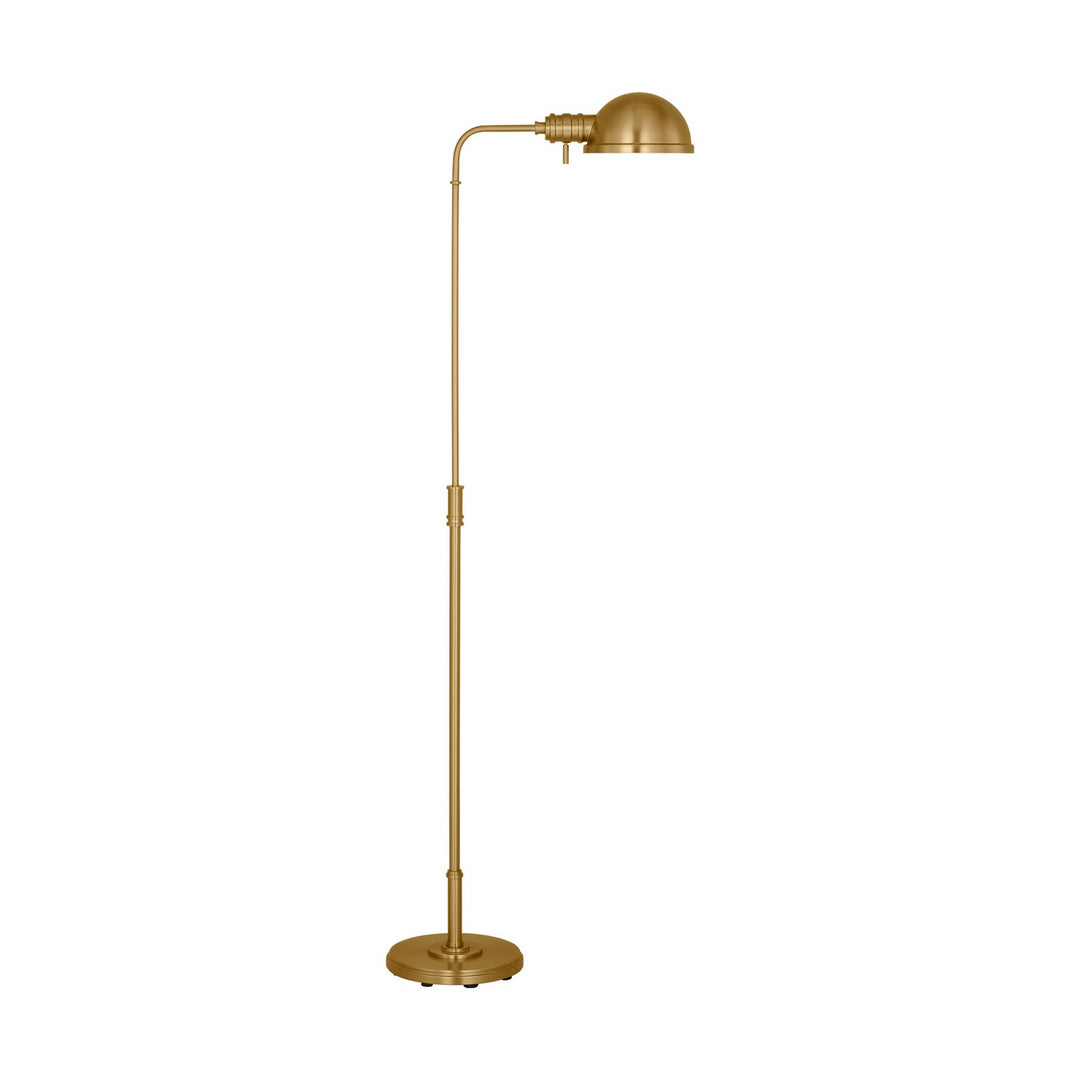 Belmont One Light Floor Lamp in Burnished Brass - available from The Lighting Shoppe, trusted by Canadian homeowners