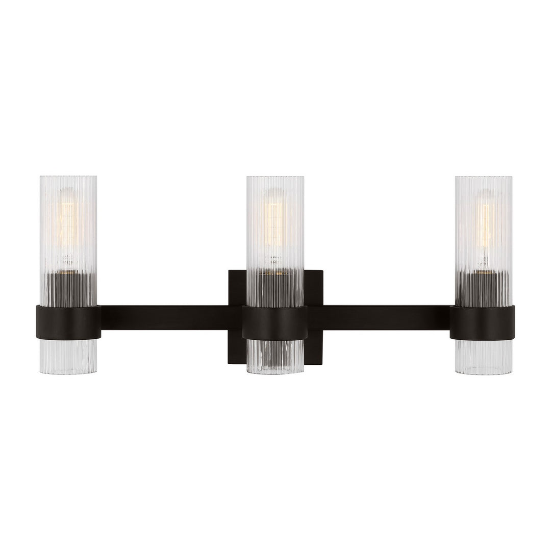 Visual Comfort Studio Canada - CV1023AI - Three Light Bath Vanity - Geneva - Aged Iron