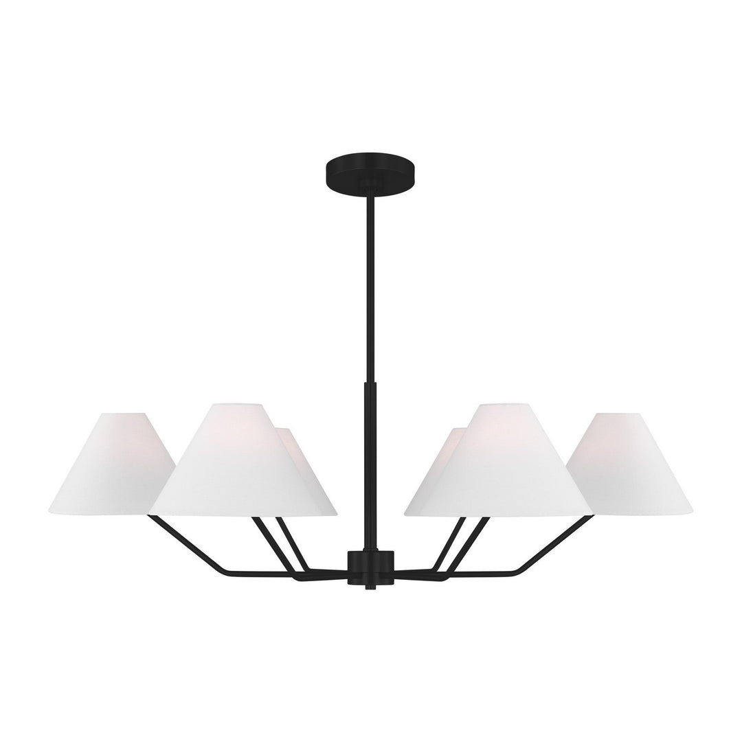 Burke Six Light Chandelier in Midnight Black - available from The Lighting Shoppe, trusted by Canadian homeowners