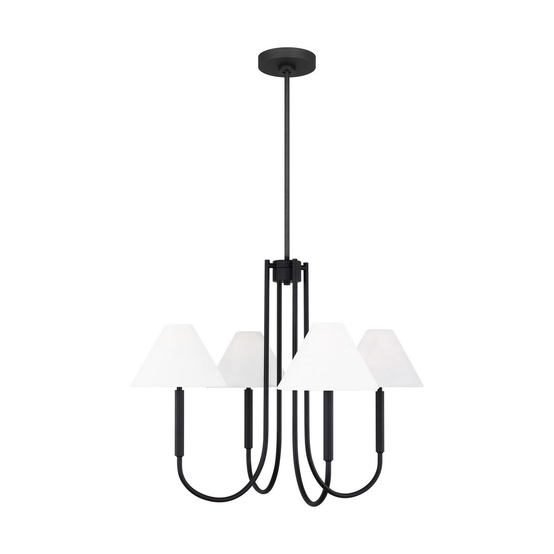 Porteau Five Light Chandelier in Midnight Black - available from The Lighting Shoppe, trusted by Canadian homeowners