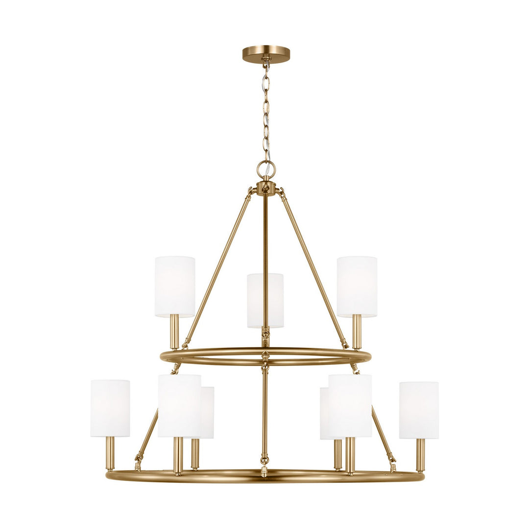 Visual Comfort Studio Canada - DJC1099SB - Nine Light Chandelier - Egmont - Satin Brass