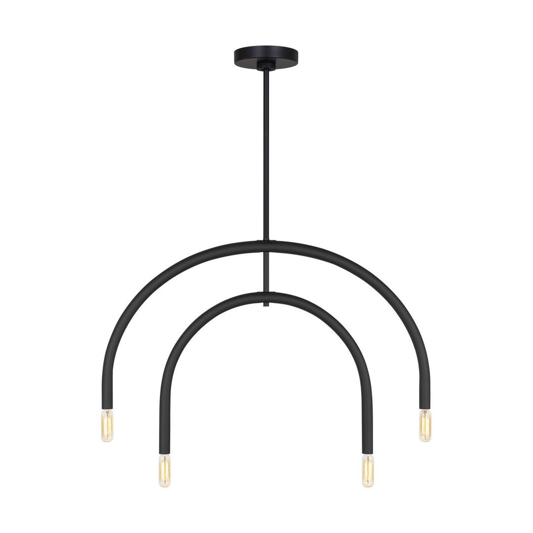 Hadden Four Light Chandelier in Midnight Black - available from The Lighting Shoppe, trusted by Canadian homeowners