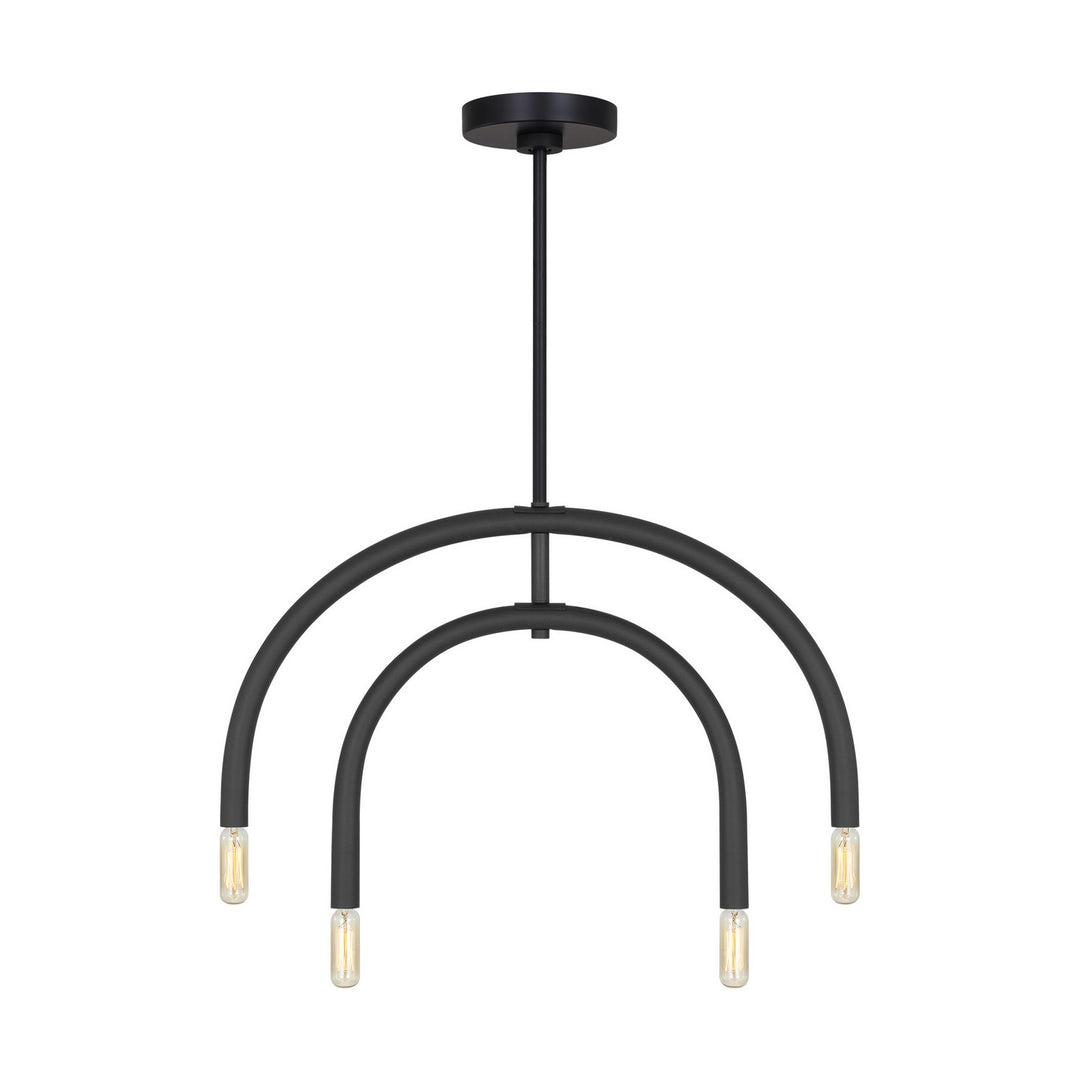 Visual Comfort Studio Canada - DJC1114MBK - Four Light Chandelier - Hadden - Midnight Black