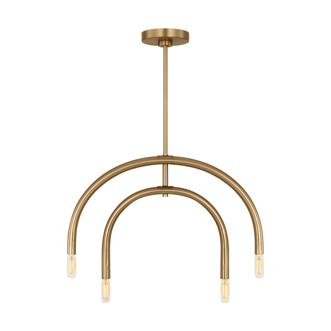Visual Comfort Studio Canada - DJC1114SB - Four Light Chandelier - Hadden - Satin Brass