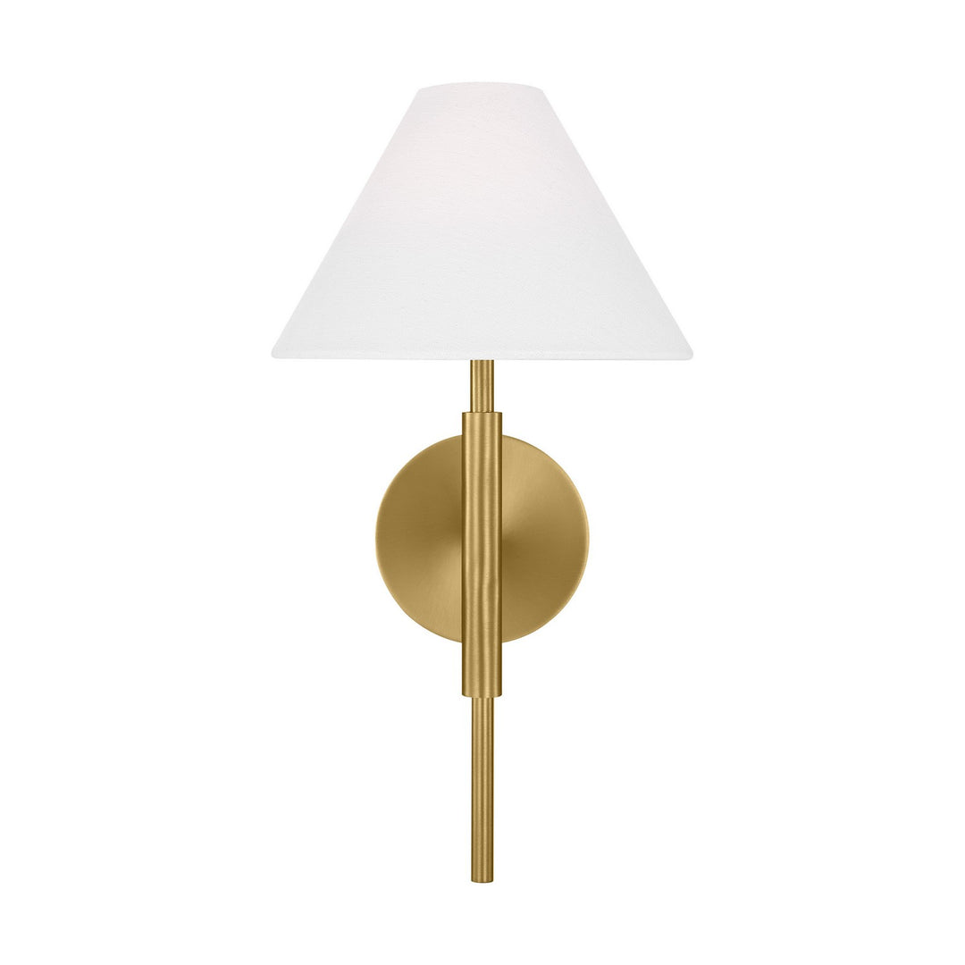 Porteau One Light Bath Vanity in Satin Brass - available from The Lighting Shoppe, trusted by Canadian homeowners