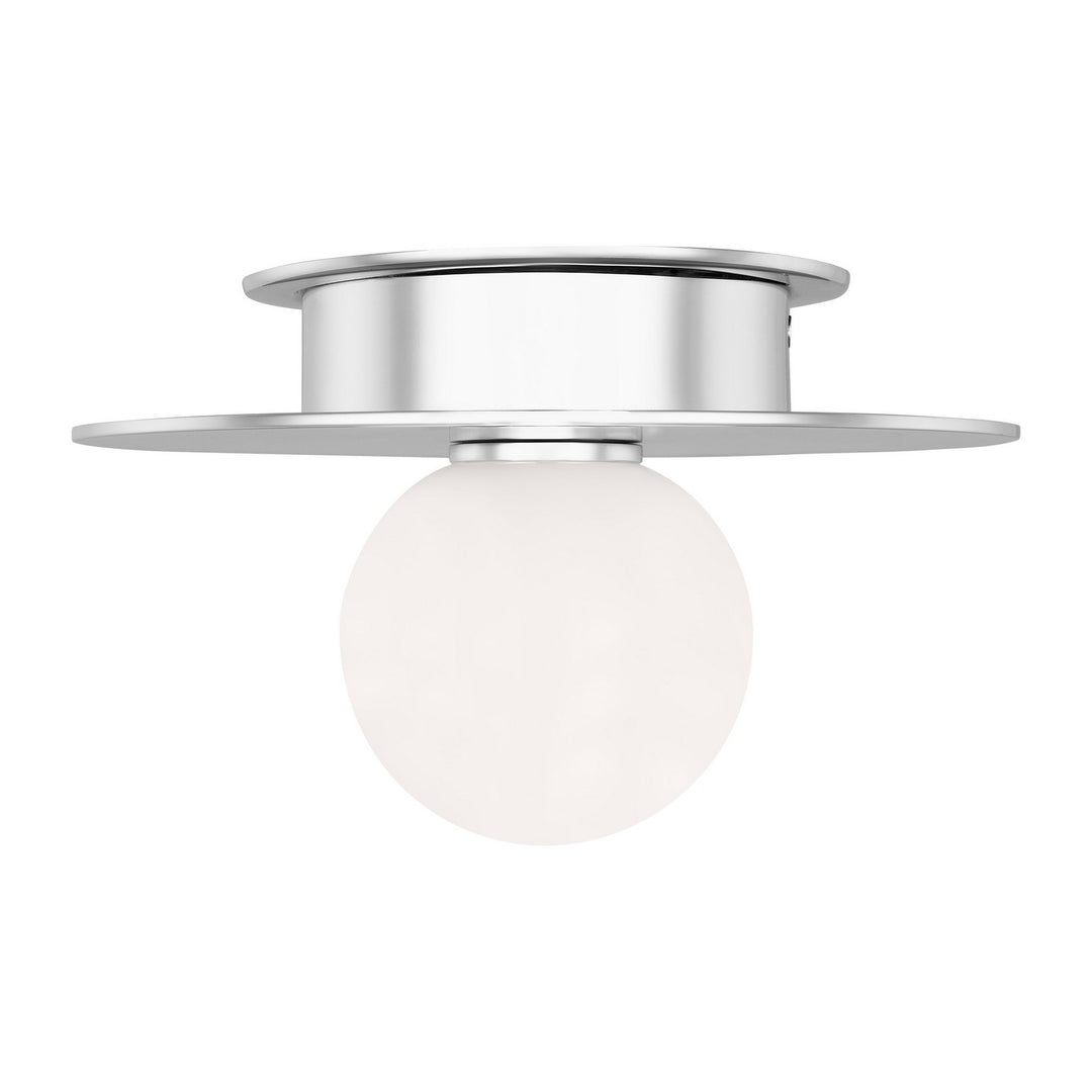Visual Comfort Studio Canada - KF1001PN - One Light Flush Mount - Nodes - Polished Nickel