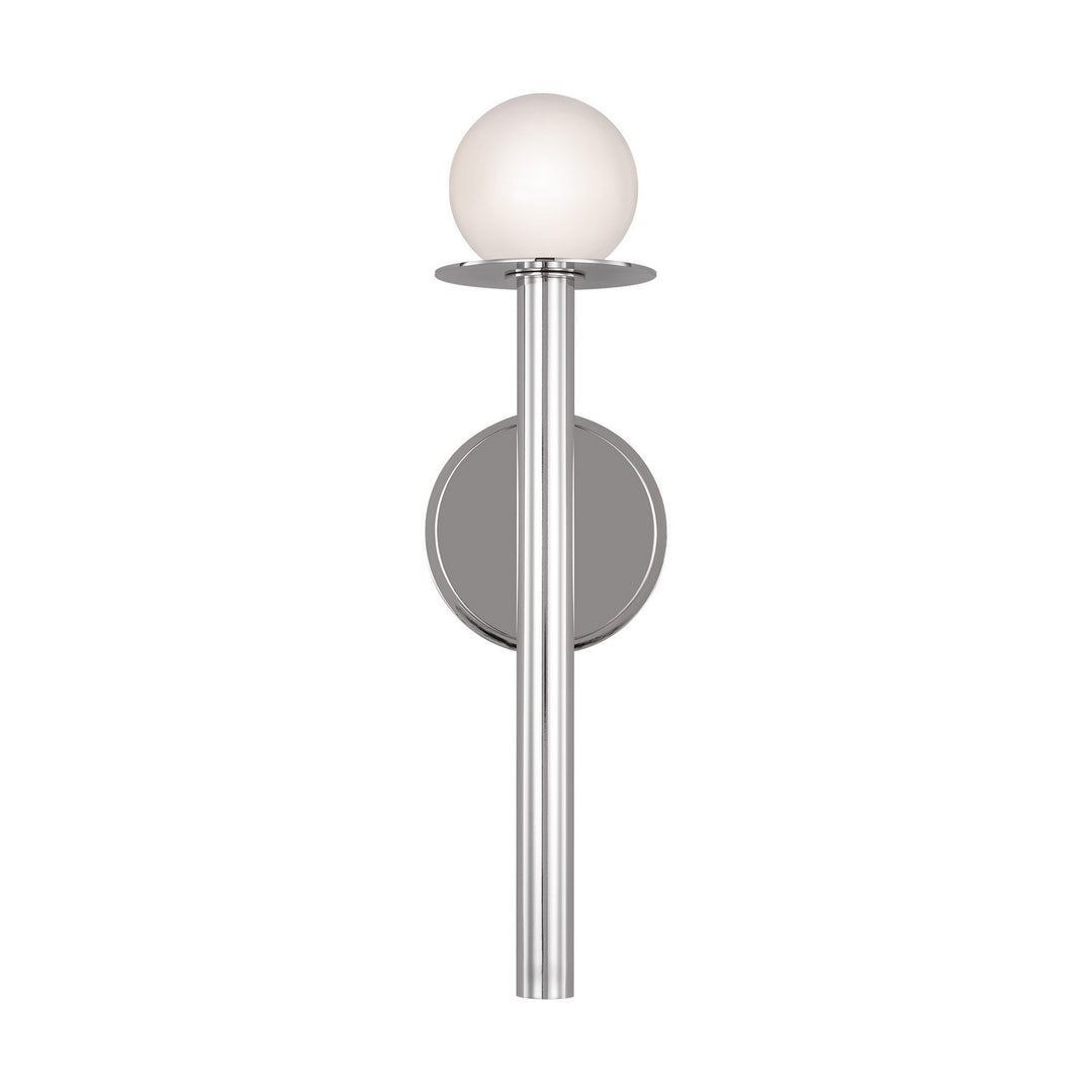 Nodes One Light Bath Vanity in Polished Nickel - available from The Lighting Shoppe, trusted by Canadian homeowners