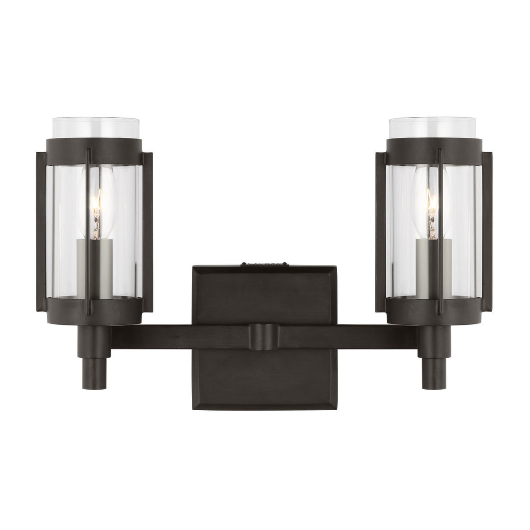 Visual Comfort Studio Canada - LV1012AI - Two Light Bath Vanity - Flynn - Aged Iron