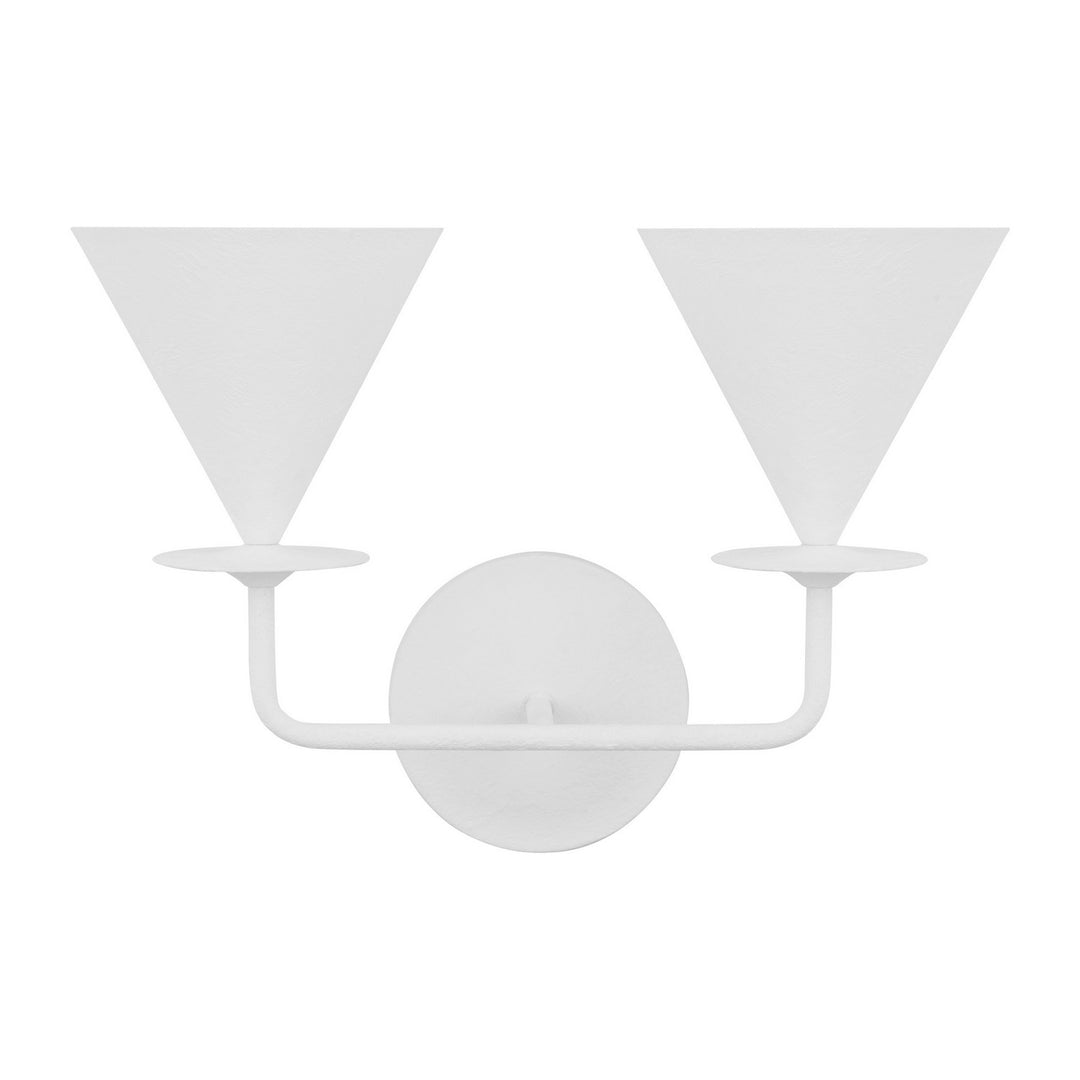 Cornet Two Light Wall Sconce in Cast Plaster - available from The Lighting Shoppe, trusted by Canadian homeowners