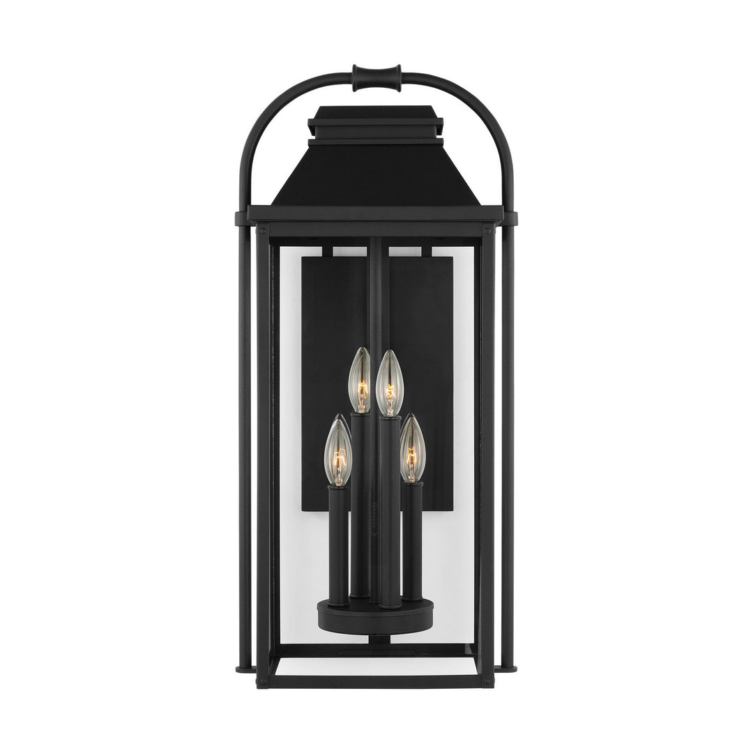 Wellsworth Four Light Outdoor Wall Sconce in Textured Black - available from The Lighting Shoppe, trusted by Canadian homeowners