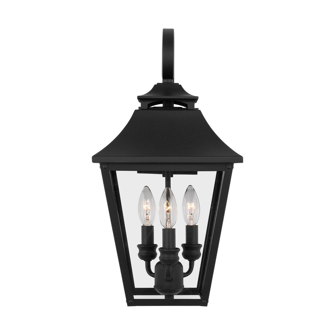 Galena Three Light Outdoor Wall Sconce in Textured Black - available from The Lighting Shoppe, trusted by Canadian homeowners