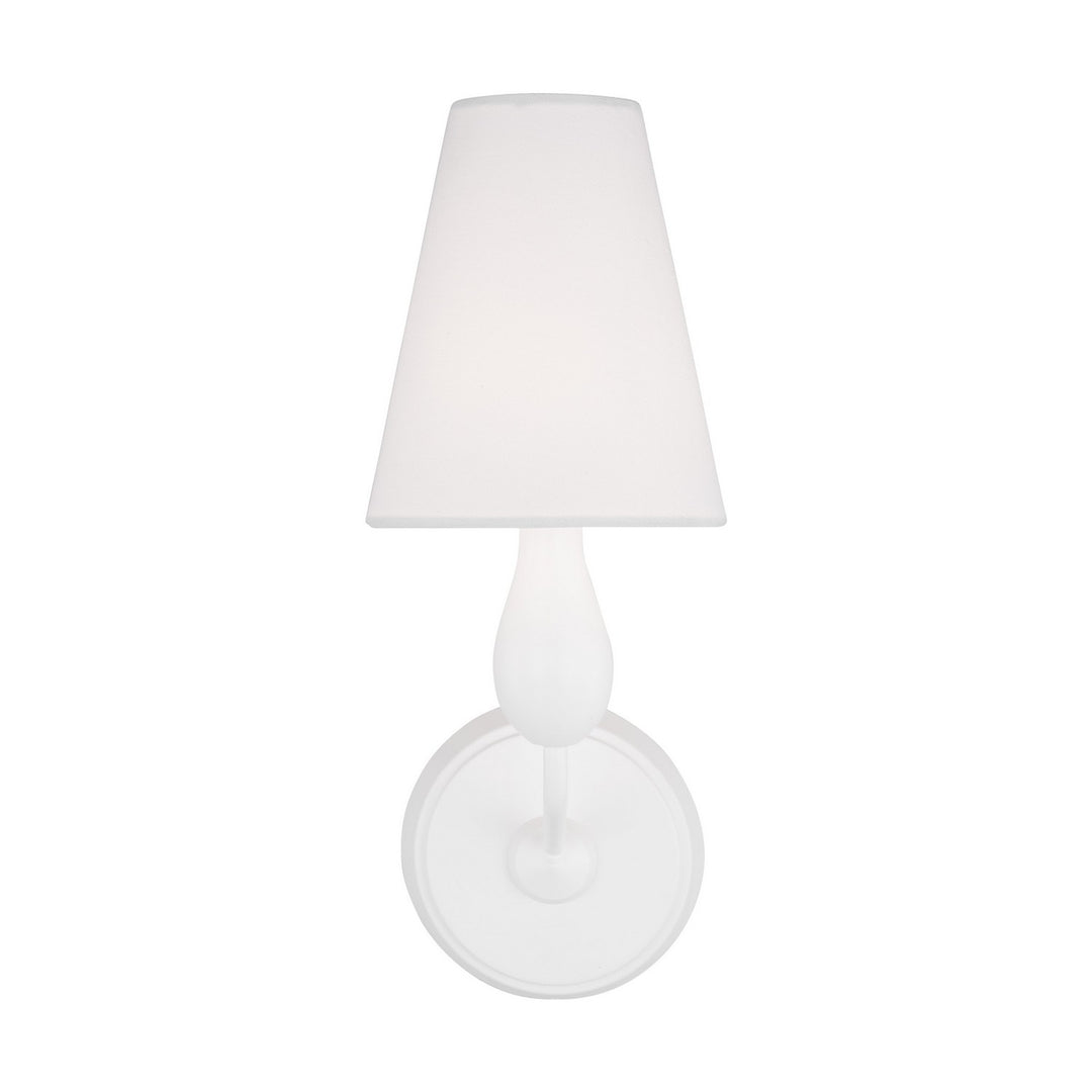 Ziba One Light Bath Vanity in Matte White - available from The Lighting Shoppe, trusted by Canadian homeowners