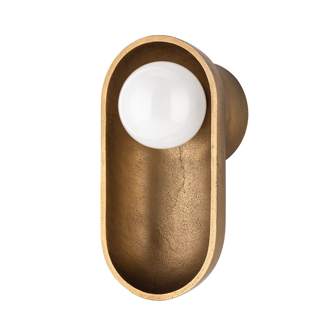 Hudson Valley Canada - 1781-AGB - LED Wall Sconce - Nathan - Aged Brass