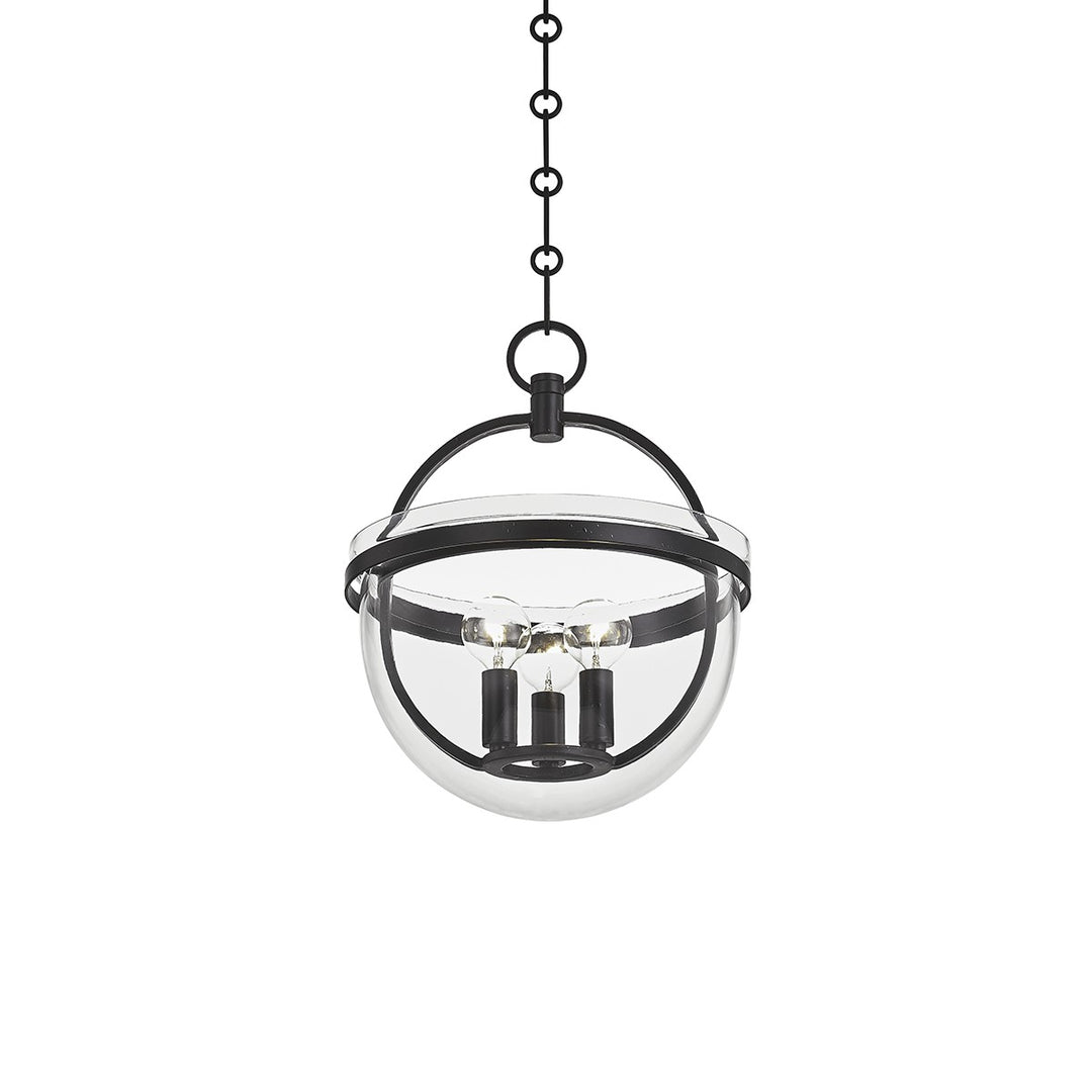 Malloy Three Light Lantern in Aged Iron - available from The Lighting Shoppe, trusted by Canadian homeowners