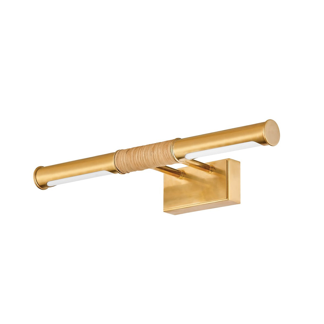 Hallstead LED Picture Light in Aged Brass - available from The Lighting Shoppe, trusted by Canadian homeowners