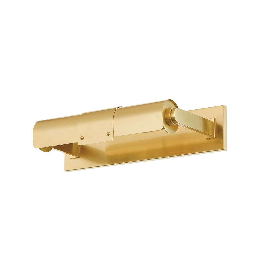 Oneonta One Light Picture Light in Aged Brass - available from The Lighting Shoppe, trusted by Canadian homeowners