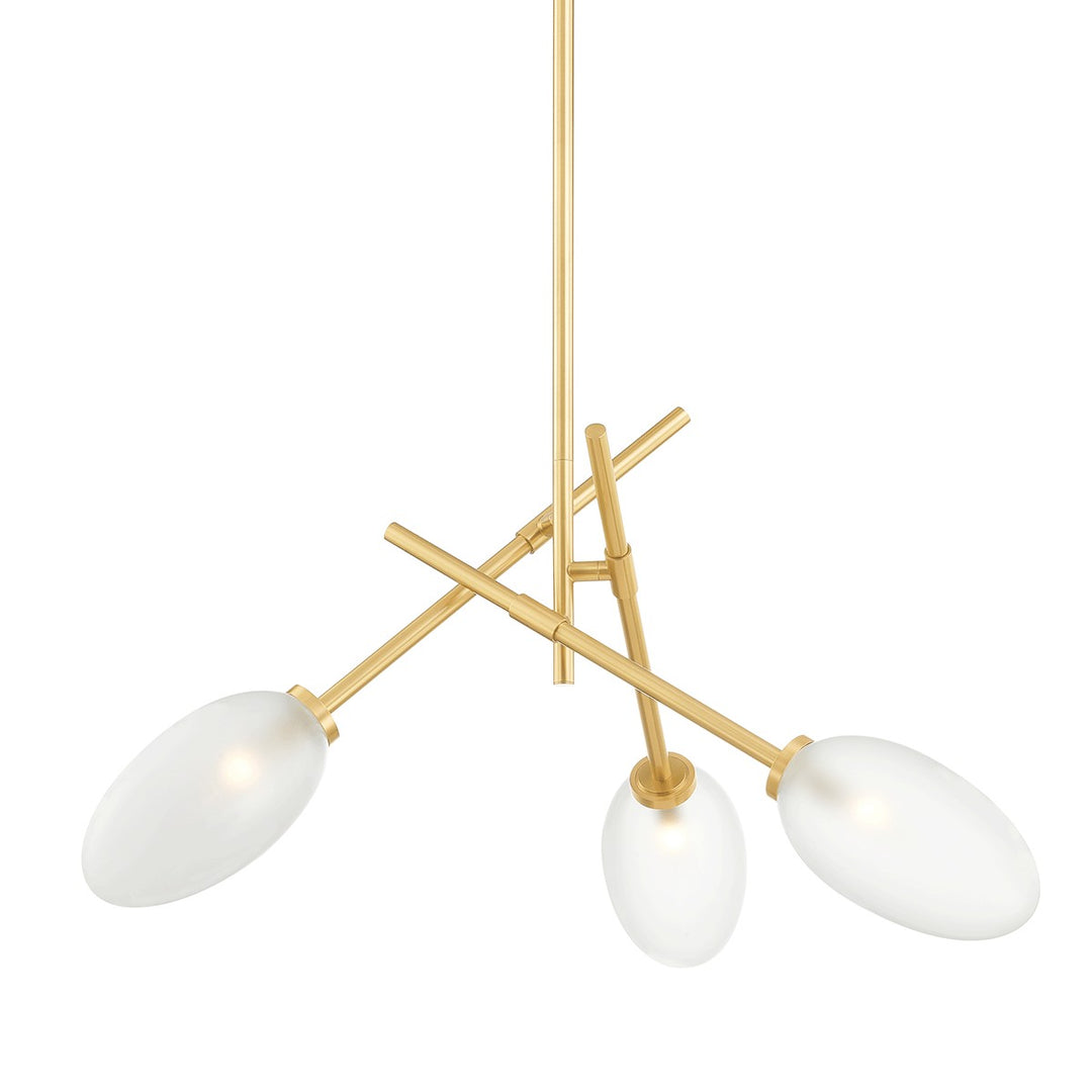 Alberton Three Light Chandelier in Aged Brass - available from The Lighting Shoppe, trusted by Canadian homeowners