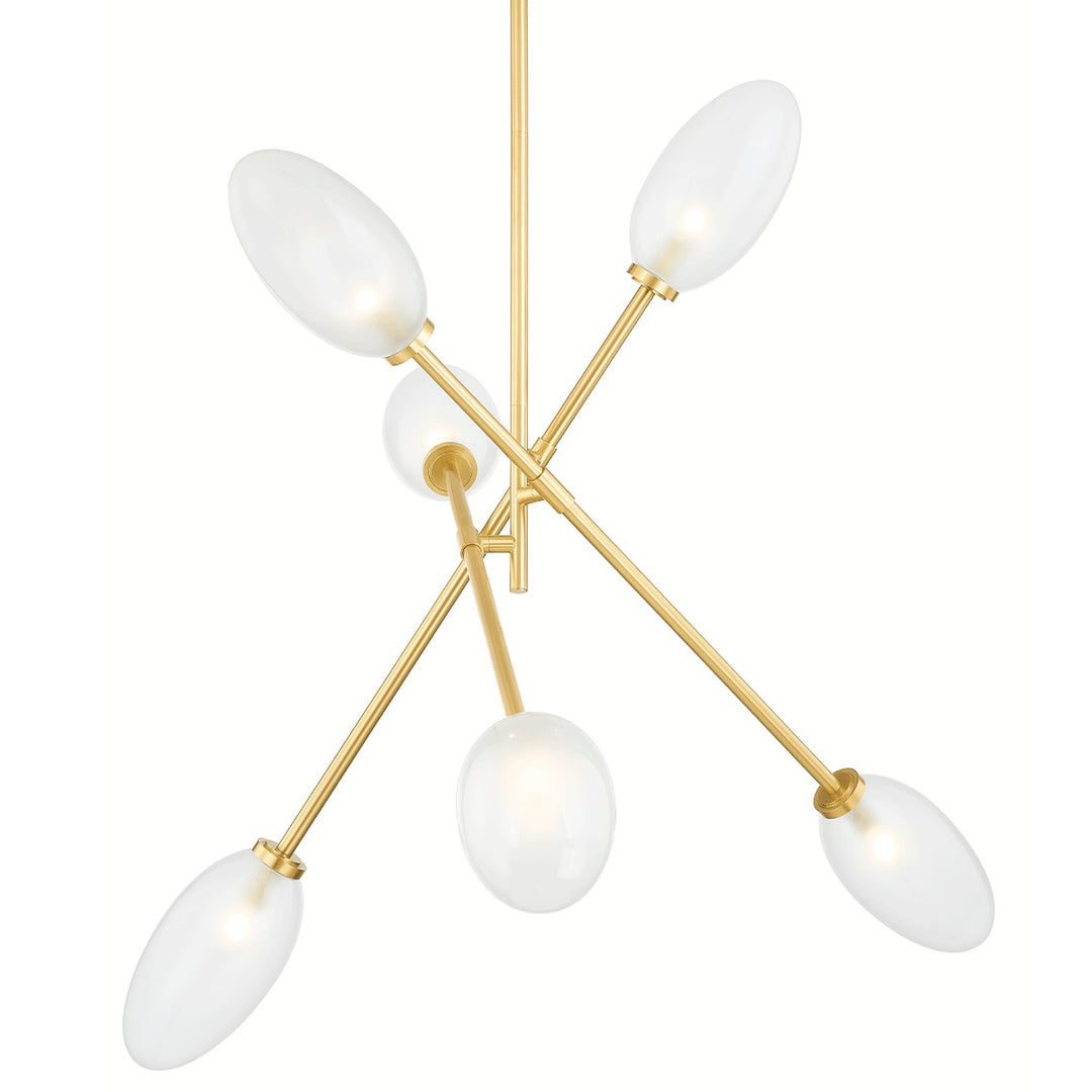 Alberton Six Light Chandelier in Aged Brass - available from The Lighting Shoppe, trusted by Canadian homeowners