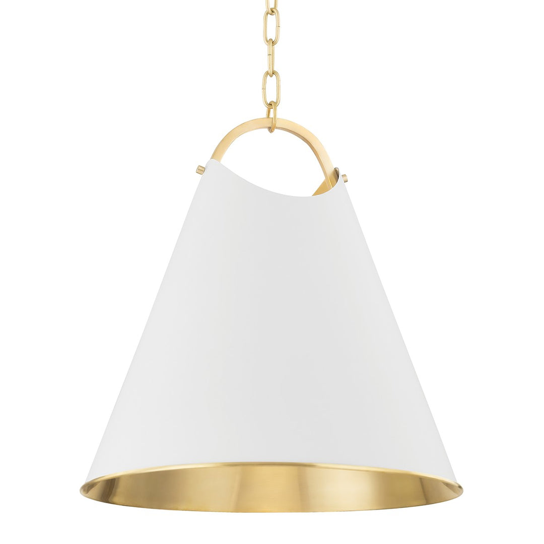 Burnbay One Light Pendant in Aged Brass - available from The Lighting Shoppe, trusted by Canadian homeowners