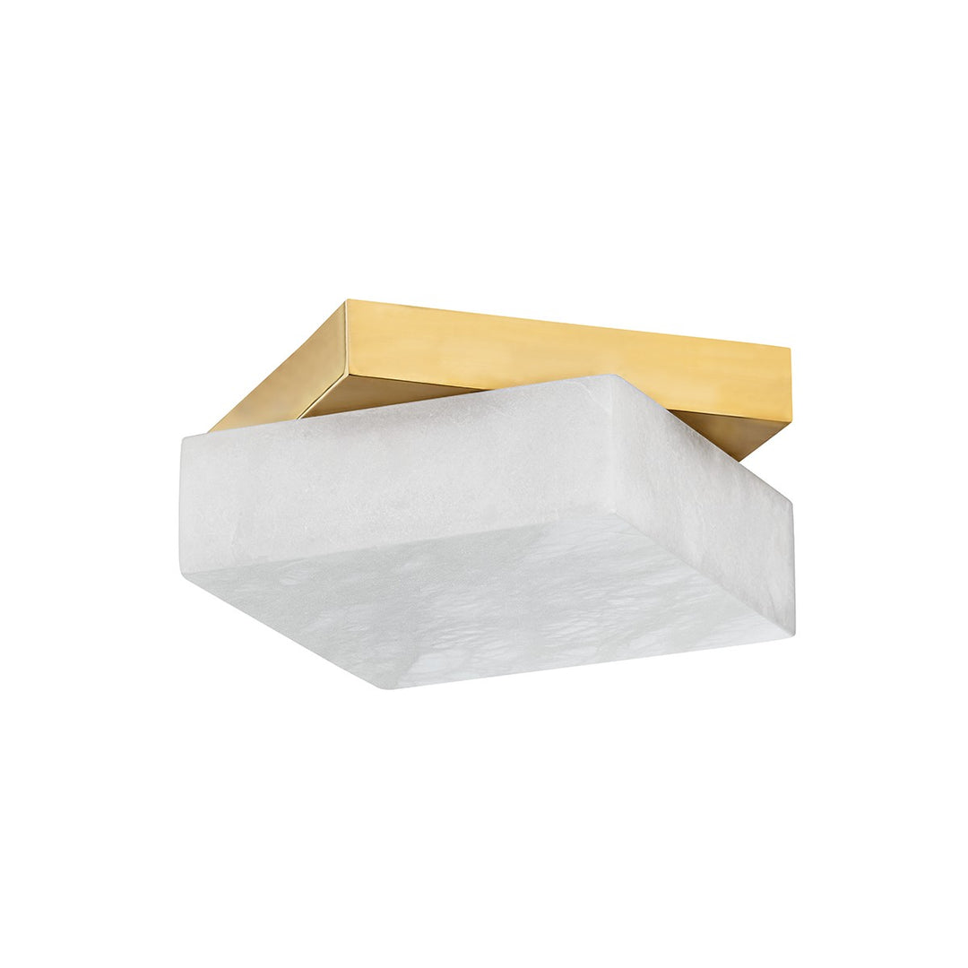 Brockton LED Flush Mount in Aged Brass - available from The Lighting Shoppe, trusted by Canadian homeowners