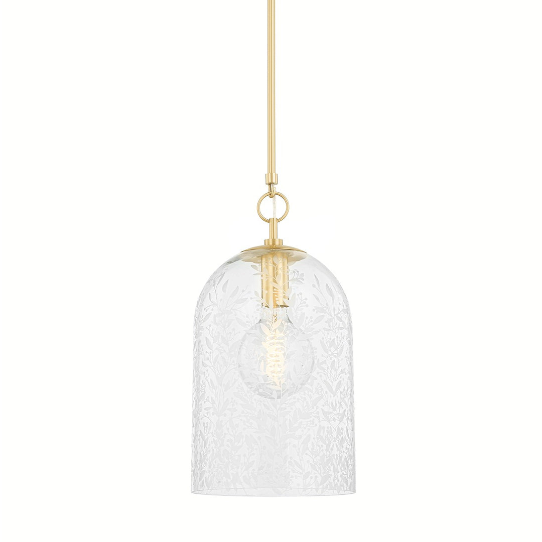 Belleville One Light Pendant in Aged Brass - available from The Lighting Shoppe, trusted by Canadian homeowners