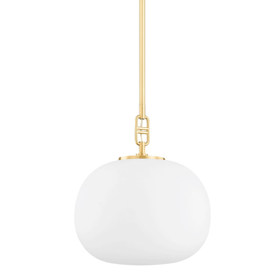 Ingels One Light Pendant in Aged Brass - available from The Lighting Shoppe, trusted by Canadian homeowners
