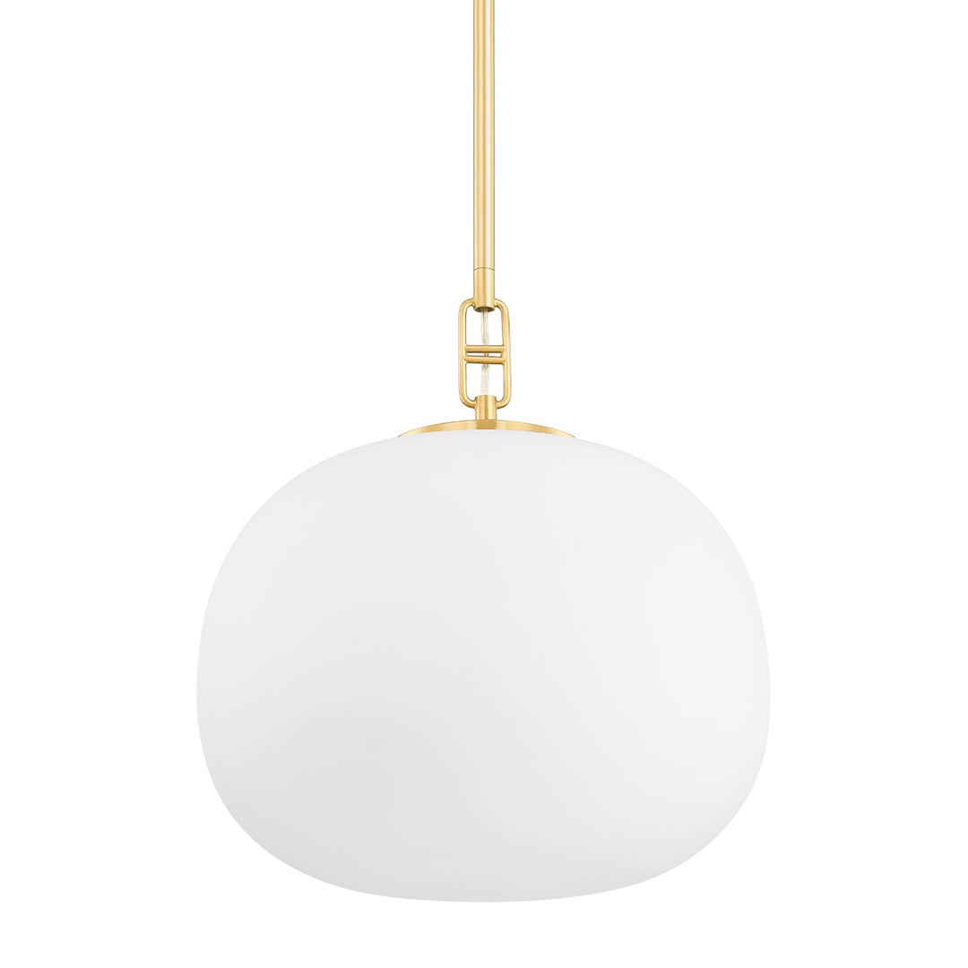 Ingels One Light Pendant in Aged Brass - available from The Lighting Shoppe, trusted by Canadian homeowners