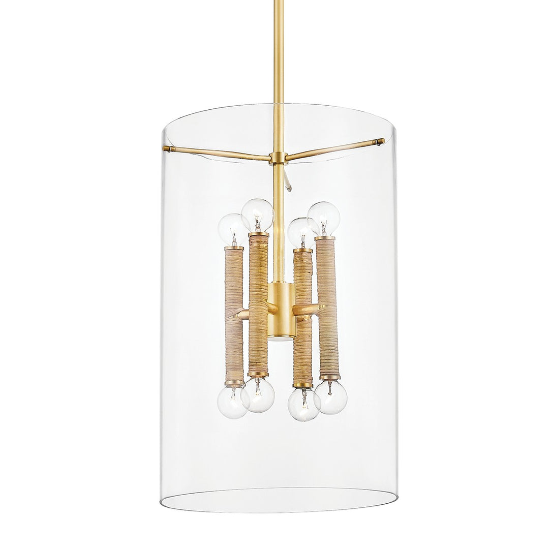 Hudson Valley Canada - BKO801-AGB - Eight Light Lantern - Barlow - Aged Brass