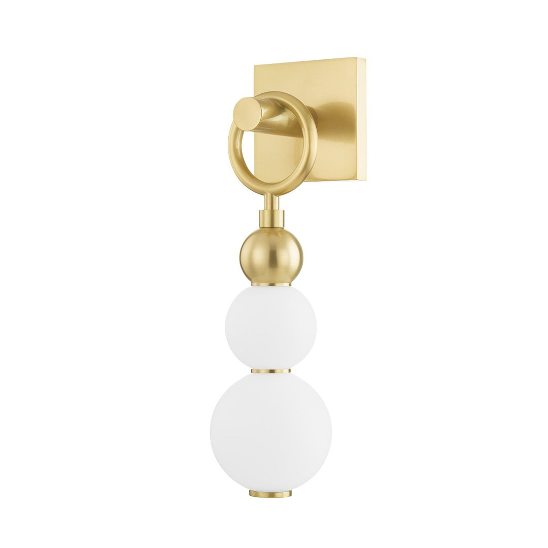 Perrin LED Wall Sconce in Aged Brass - available from The Lighting Shoppe, trusted by Canadian homeowners