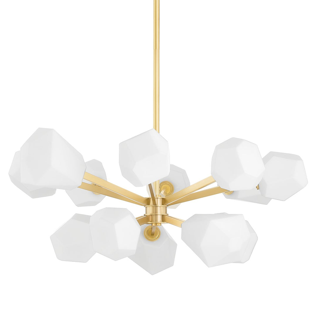 Tring LED Chandelier in Aged Brass - available from The Lighting Shoppe, trusted by Canadian homeowners