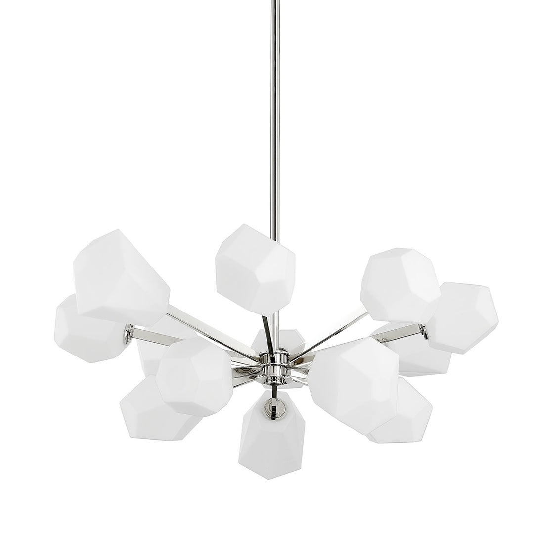 Tring LED Chandelier in Polished Nickel - available from The Lighting Shoppe, trusted by Canadian homeowners