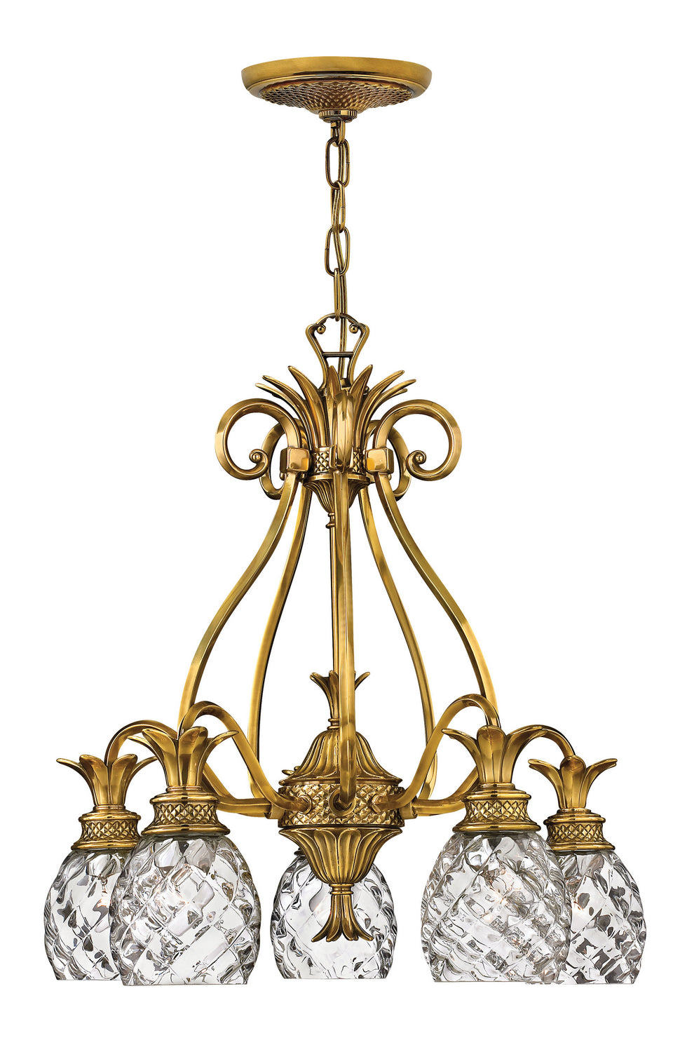 Plantation LED Chandelier in Burnished Brass - available from The Lighting Shoppe, trusted by Canadian homeowners