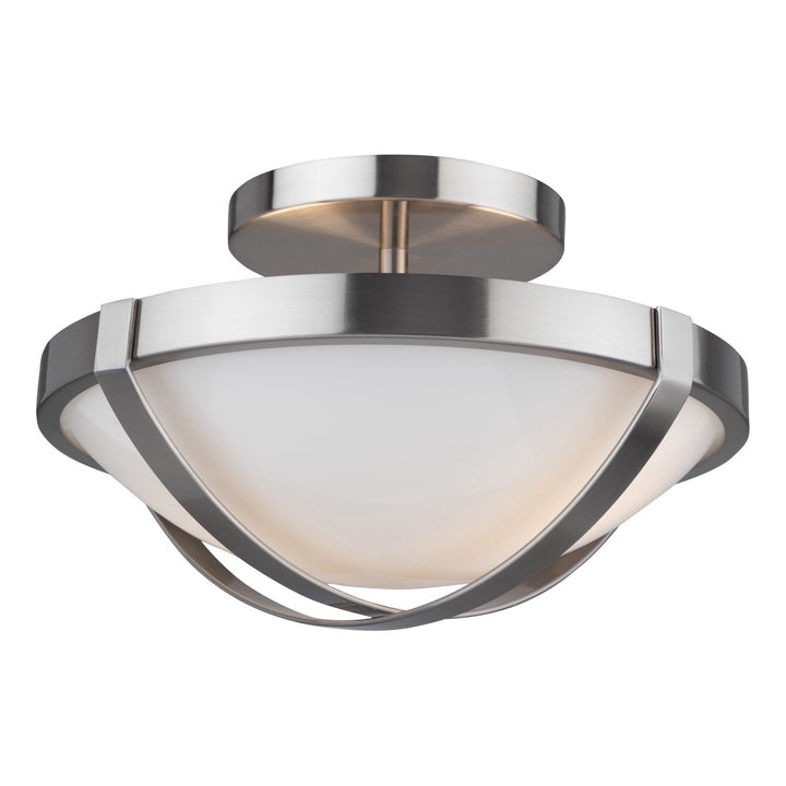 Artcraft Canada - AC11703BN - Two Light Flush Mount - Cara - Brushed Nickel