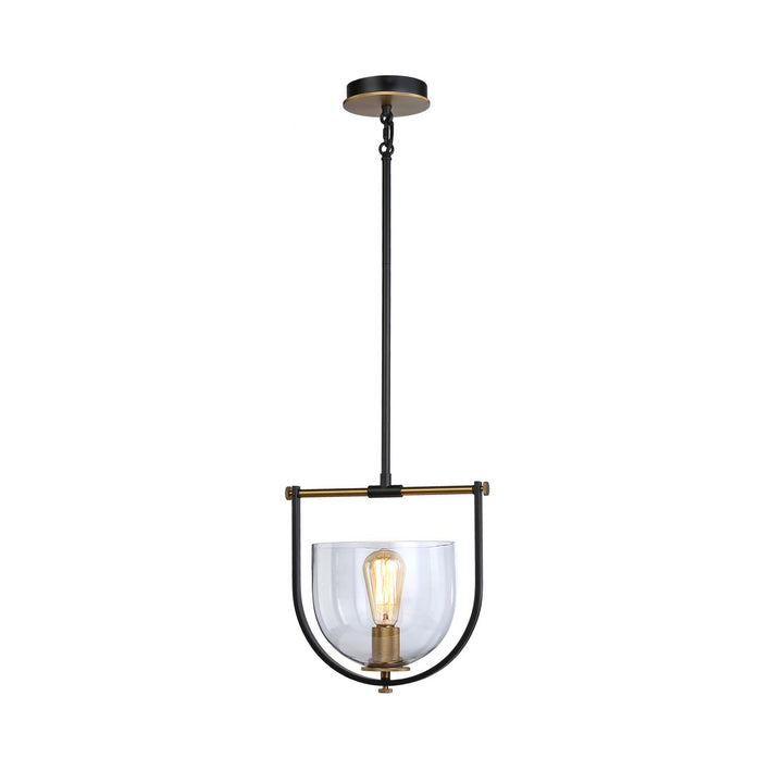 Artcraft Canada - AC11741BB - One Light Pendant - Cheshire - Black & Brass