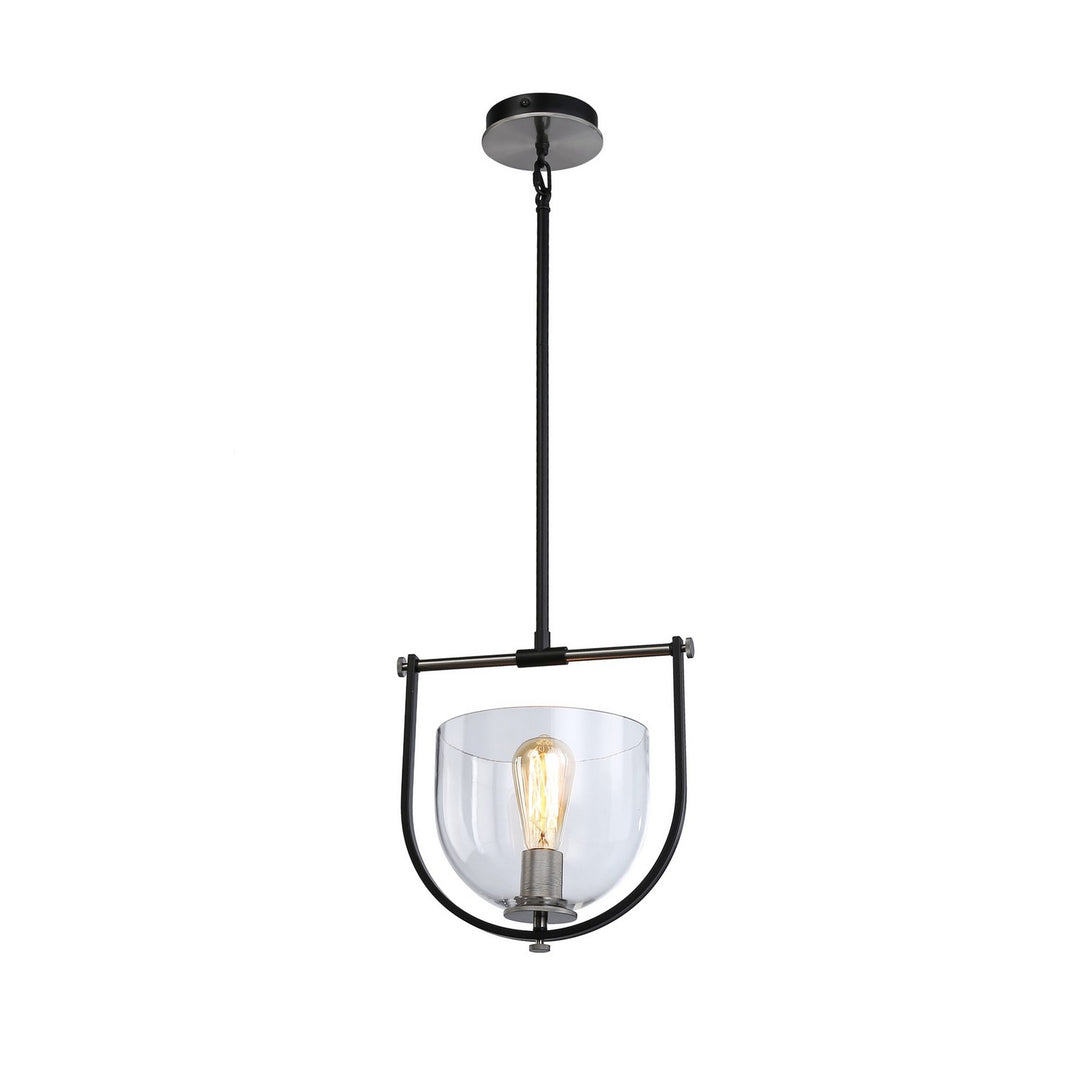 Cheshire One Light Pendant in Black & Nickel - available from The Lighting Shoppe, trusted by Canadian homeowners
