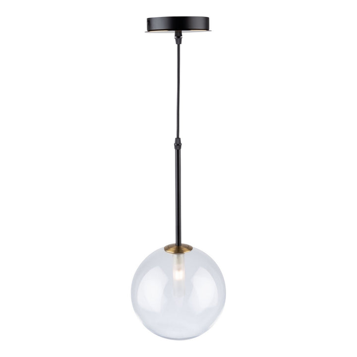 Artcraft Canada - AC11761VB - One Light Pendant - Aurelia - Matte Black & Brass