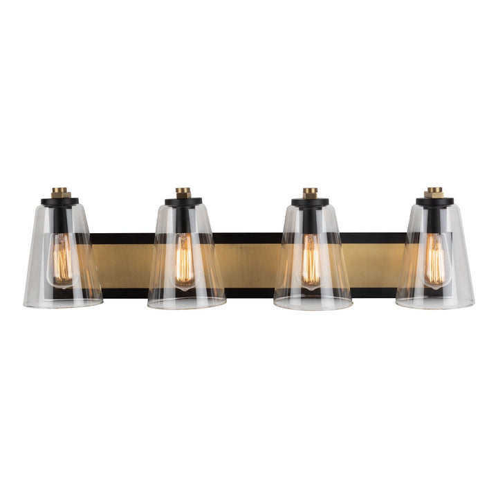 Artcraft Canada - AC11794BB - Three Light Vanity - Treviso - Black & Brass