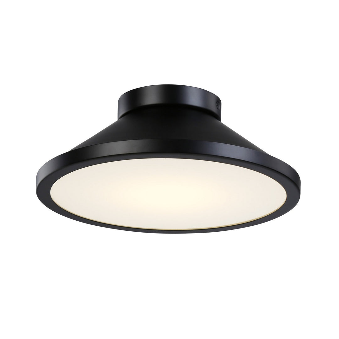 Lucida LED Flush Mount in Black - available from The Lighting Shoppe, trusted by Canadian homeowners