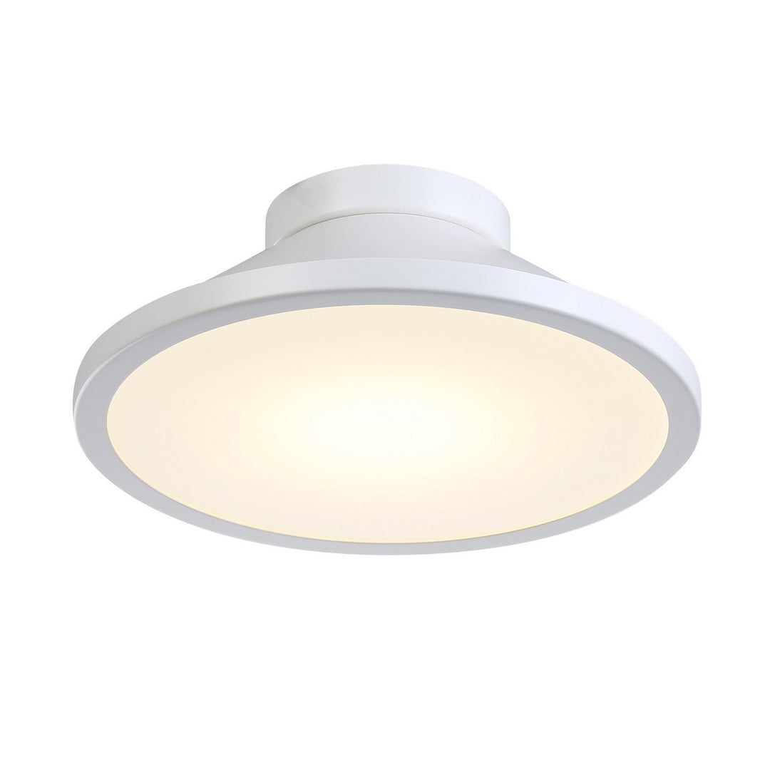 Lucida LED Flush Mount in White - available from The Lighting Shoppe, trusted by Canadian homeowners
