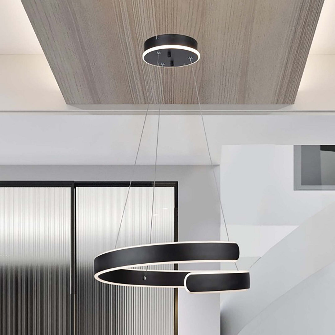 Artcraft Canada - AC7619BK - LED Chandelier - Sirius - Black