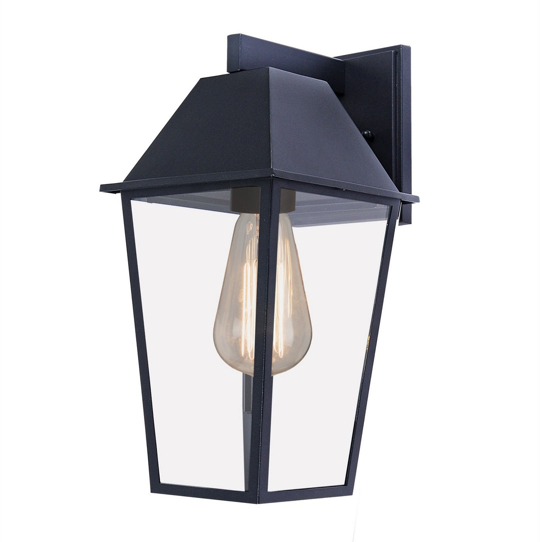 Winchester One Light Outdoor Wall Mount in Black - available from The Lighting Shoppe, trusted by Canadian homeowners