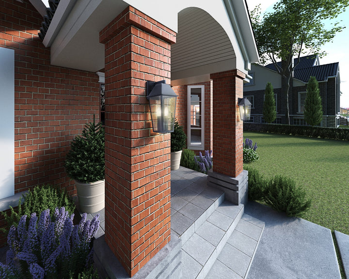 Artcraft Canada - AC8802BK - Two Light Outdoor Wall Mount - Winchester - Black