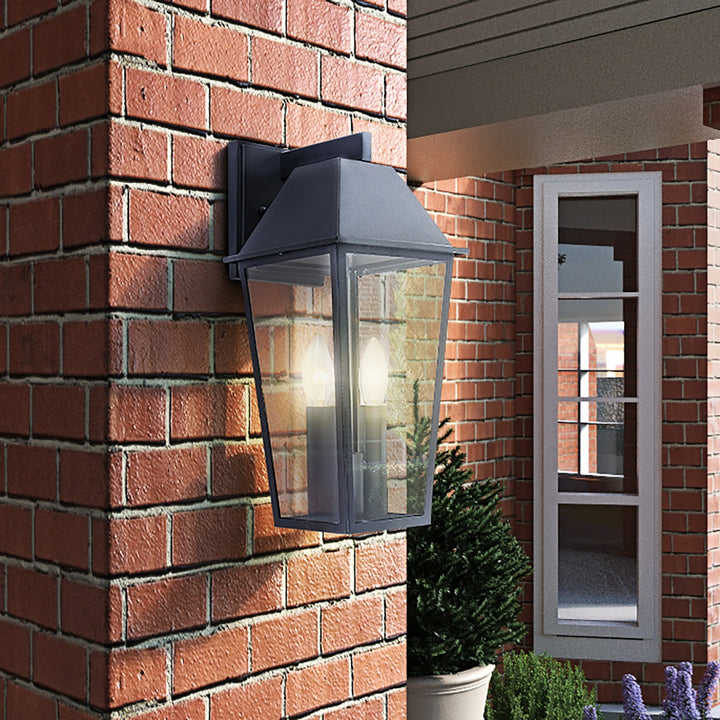 Artcraft Canada - AC8802BK - Two Light Outdoor Wall Mount - Winchester - Black