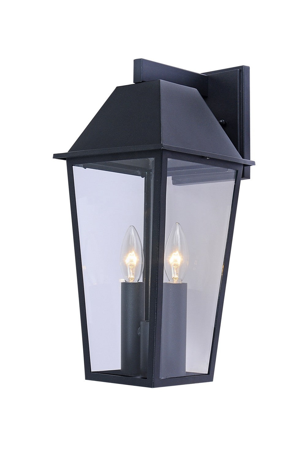 Winchester Two Light Outdoor Wall Mount in Black - available from The Lighting Shoppe, trusted by Canadian homeowners