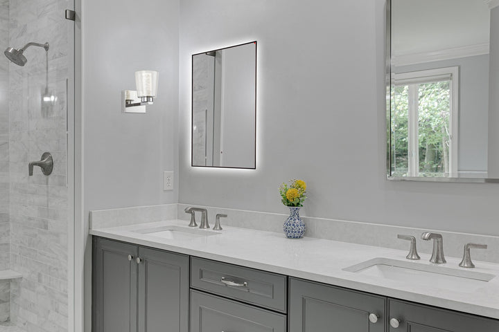 Artcraft Canada - AM325 - LED Wall Mirror - Reflections - Matte Black