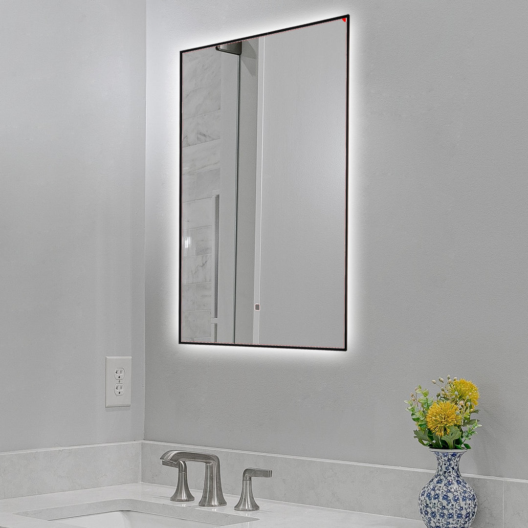 Artcraft Canada - AM325 - LED Wall Mirror - Reflections - Matte Black