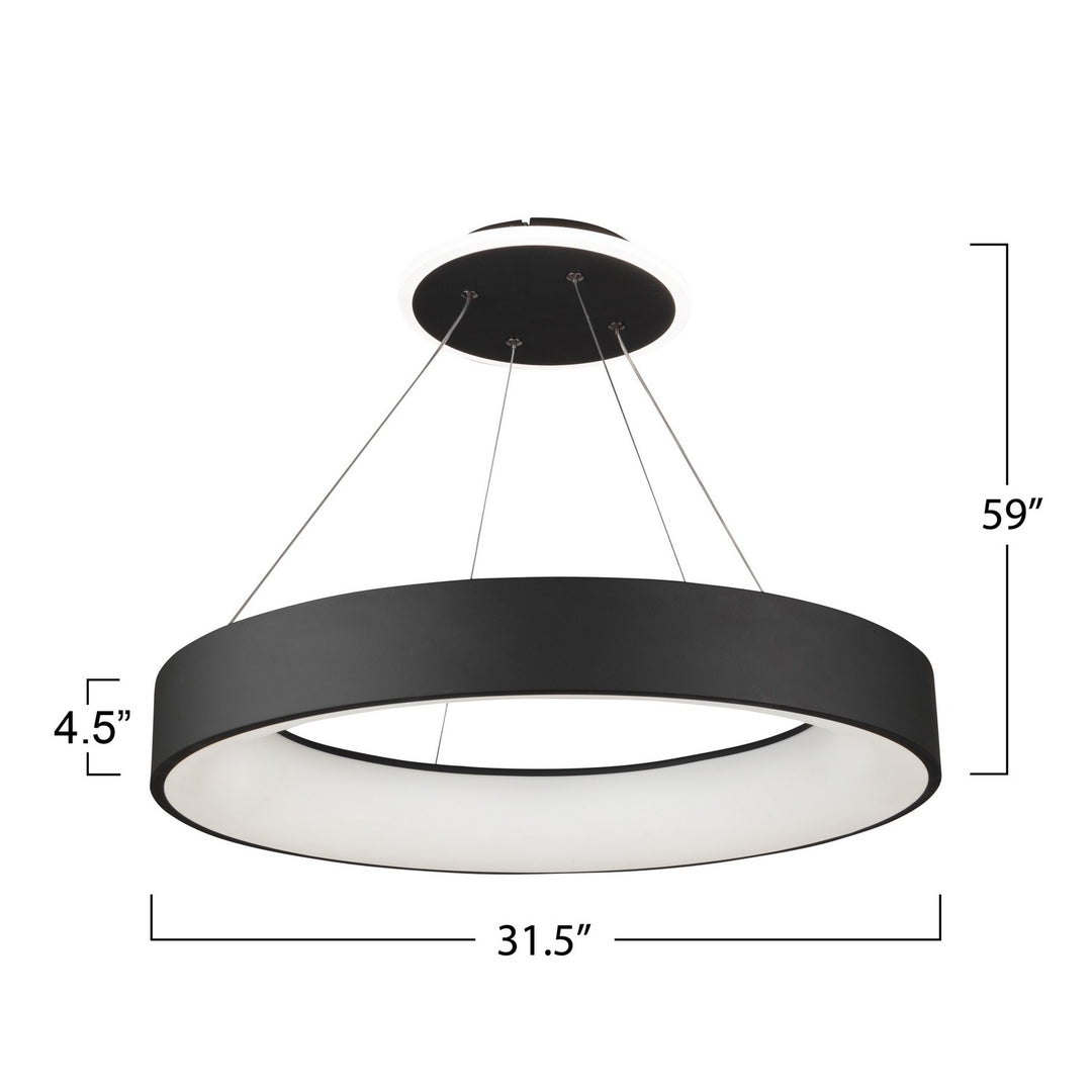 Artcraft Canada - BT2012BK - LED Chandelier - Lazio - Black