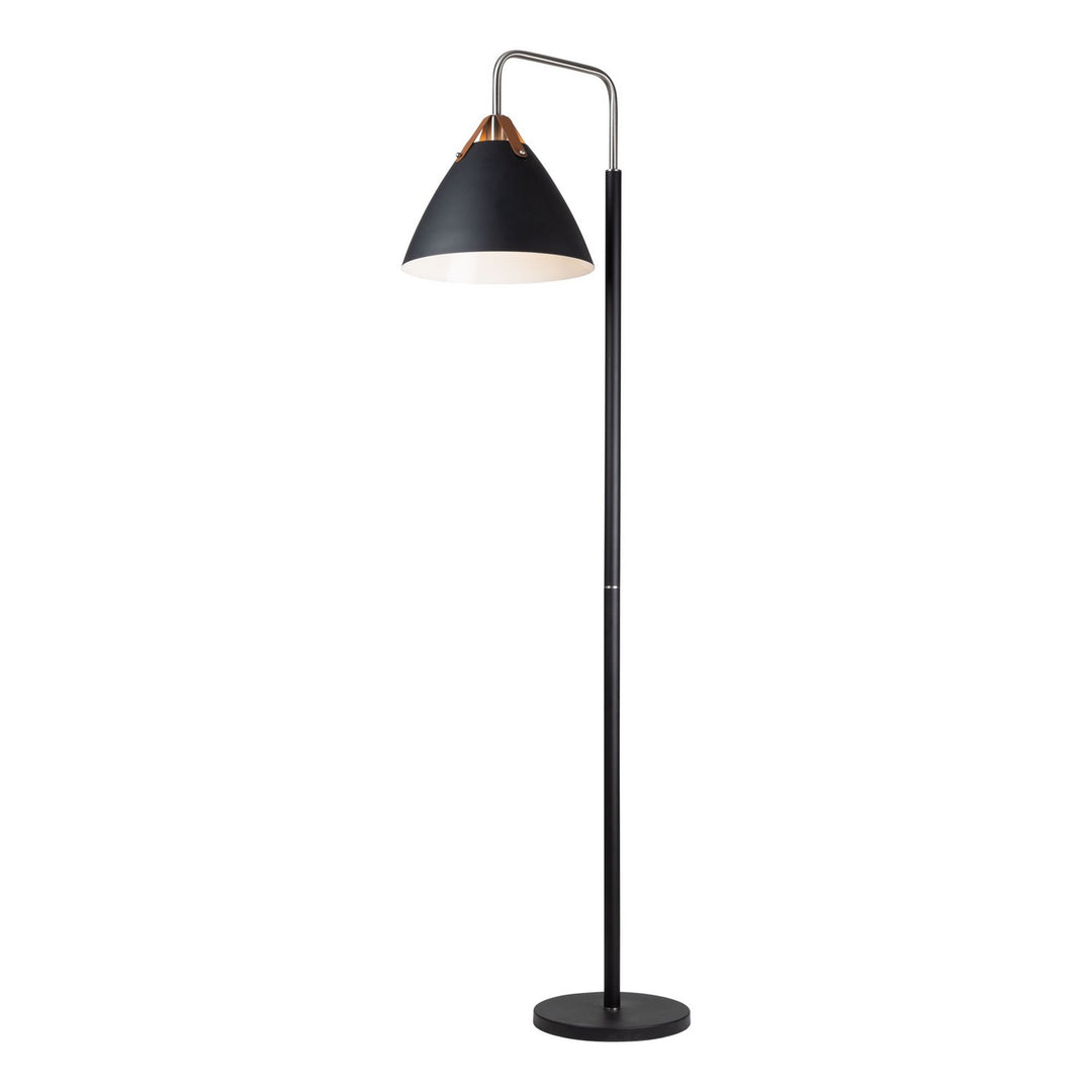 Tote One Light Floor Lamp in Black & Brass - available from The Lighting Shoppe, trusted by Canadian homeowners