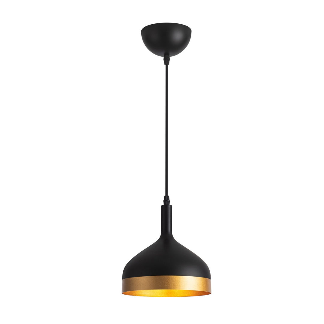 Dash One Light Pendant in Black & Gold - available from The Lighting Shoppe, trusted by Canadian homeowners