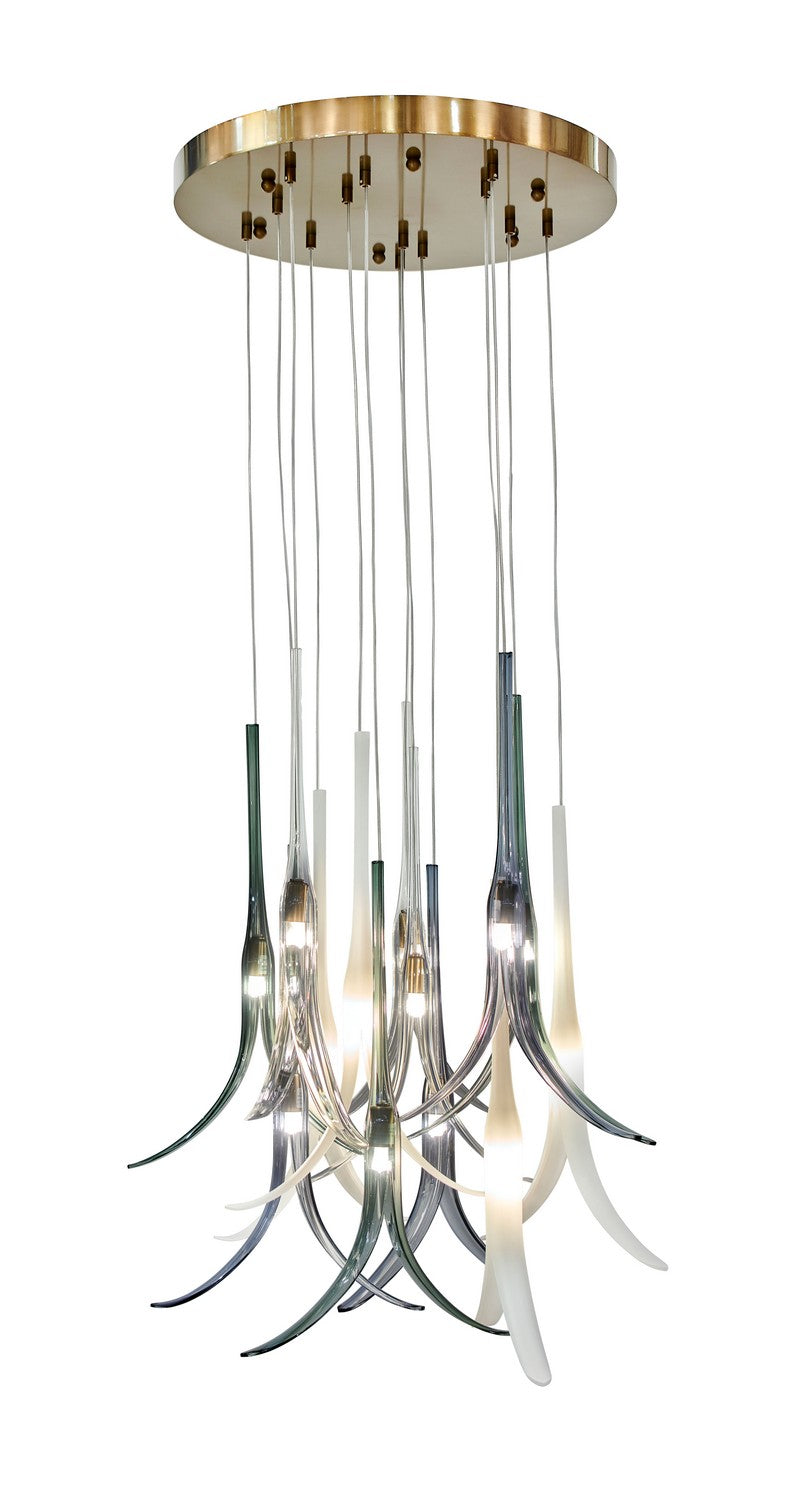 Featherly 13 Light Pendant in Gold - available from The Lighting Shoppe, trusted by Canadian homeowners